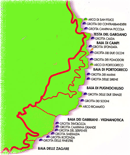 Valentina Tours Escursione Grotte Marine del Gargano di Vieste